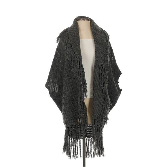 Ralph Lauren Collection Shawl Cardigan Wool Cashmere Sweater Fringe Poncho $500 - Picture 5 of 9